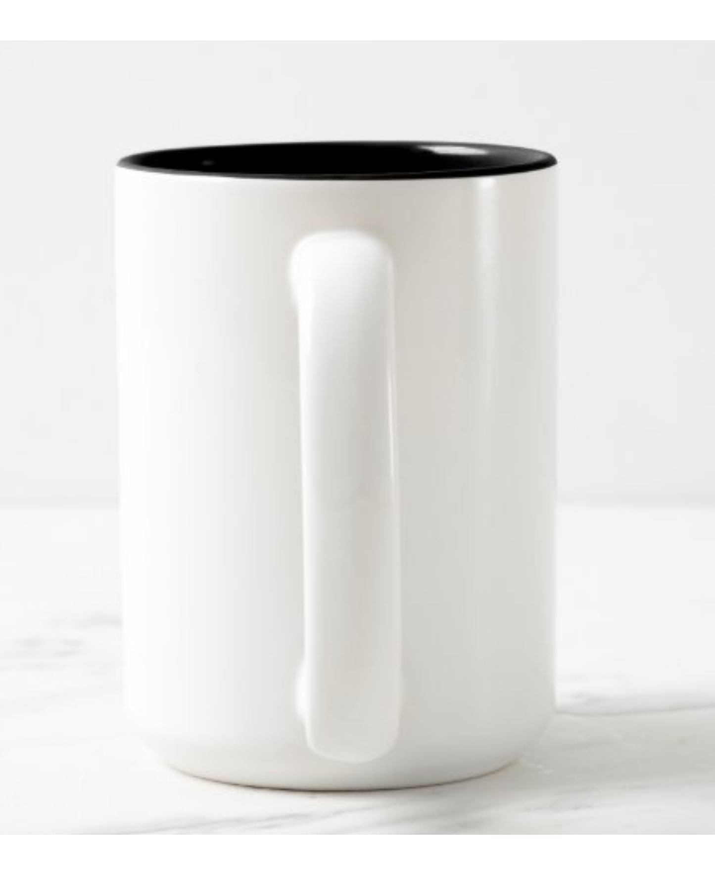 15oz Sublimation Mug Black Inner XL Mug Sublimation Blank