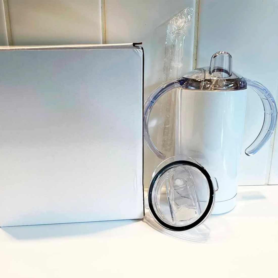 13oz Sublimation Sippy Cup Stainless Steel