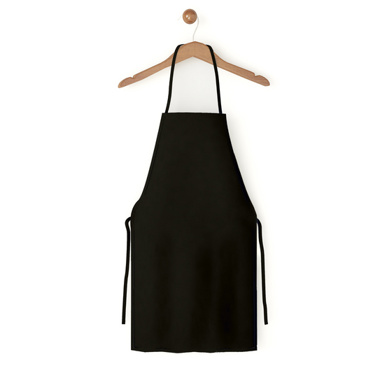 Black plain aprons