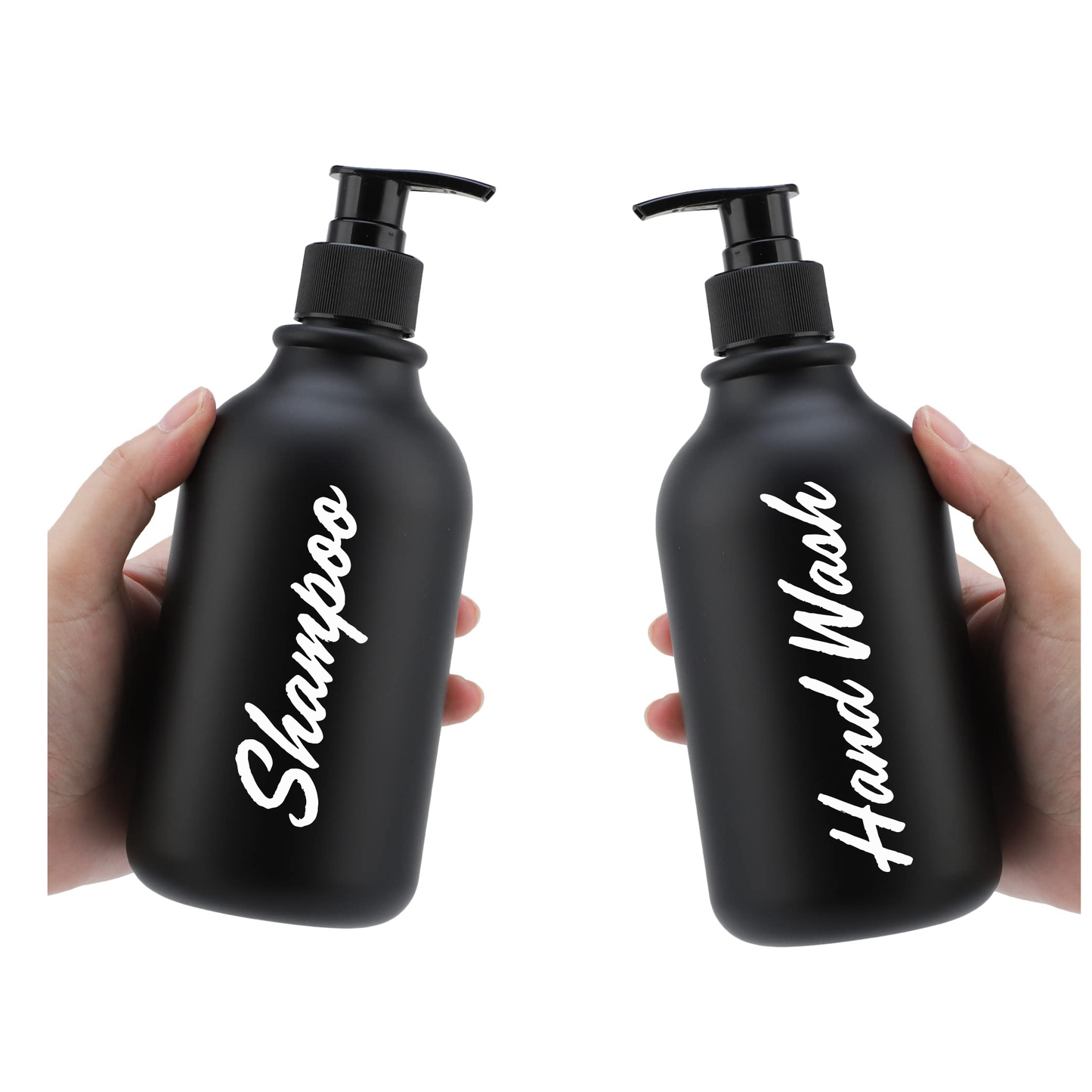 Pump Bottles - Matte Black