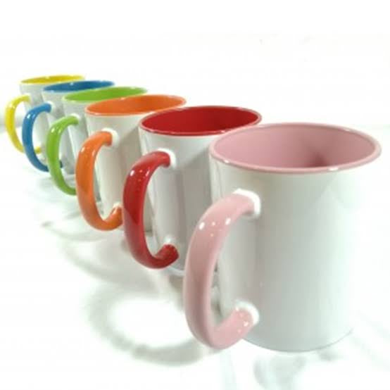 11oz Sublimation Mugs with Colour Handle & Inner