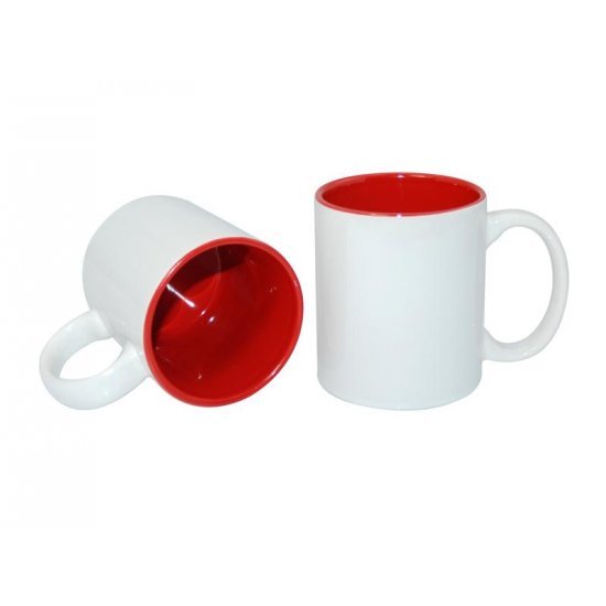 11oz Sublimation Mugs with Colour Handle & Inner