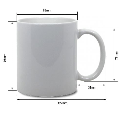 11oz Mugs with Black Handle