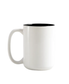 15oz Sublimation Mug Black Inner  XL Mug Sublimation Blank
