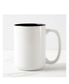 15oz Sublimation Mug Black Inner  XL Mug Sublimation Blank