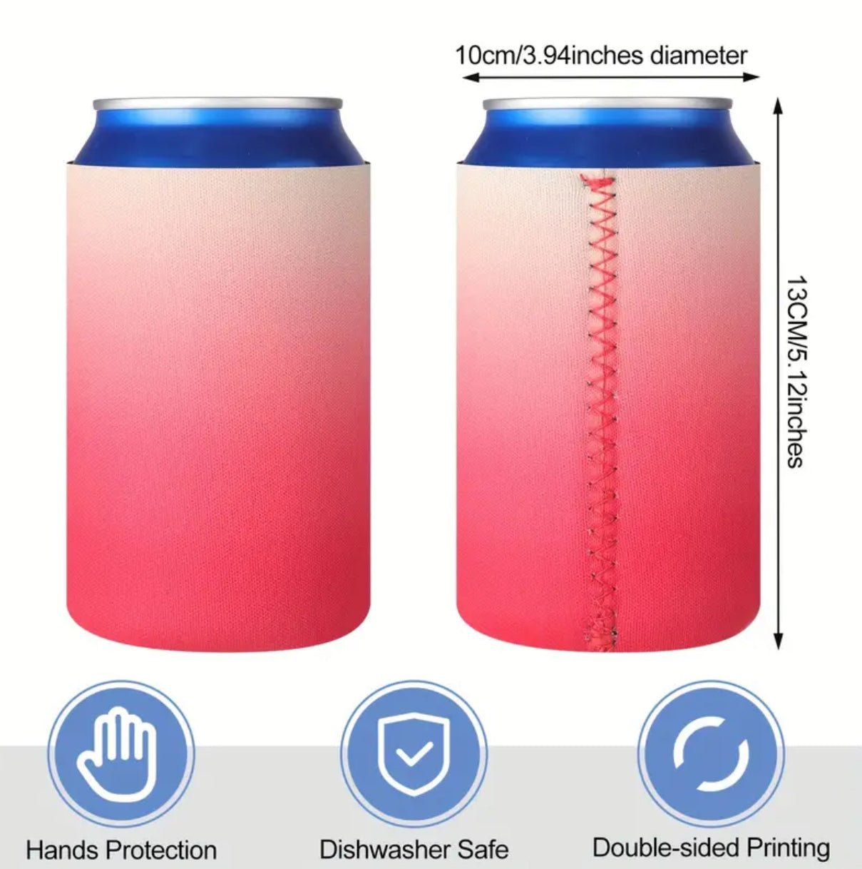Colourful Ombré Stubby Coolers