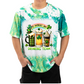 Green Bleached Sublimation Tshirt