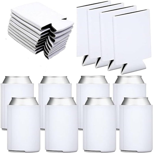 White Sublimation Stubby Cooler