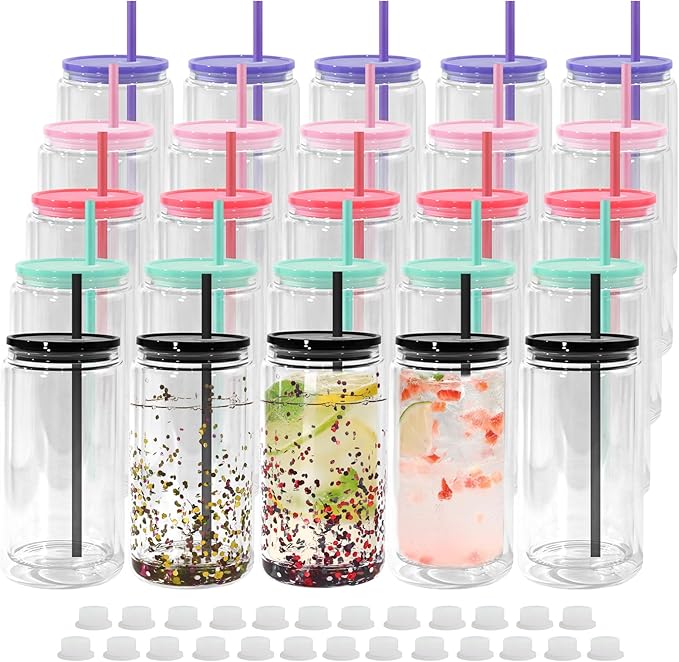 Acrylic Snowglobe Tumbler 16oz