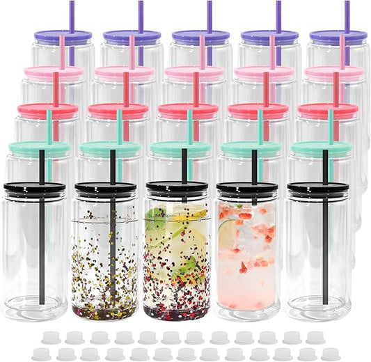 Acrylic Snowglobe Tumbler 16oz