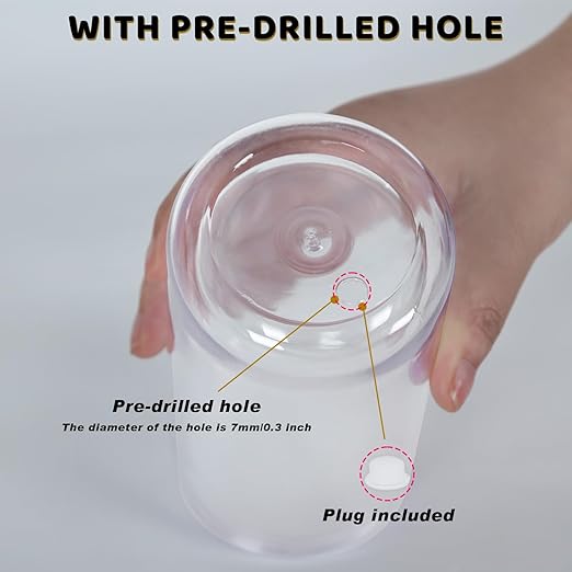 Acrylic Snowglobe Tumbler 16oz