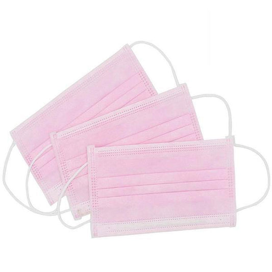 Pink 3PLY Face Masks Bulk Pack (30 Masks)
