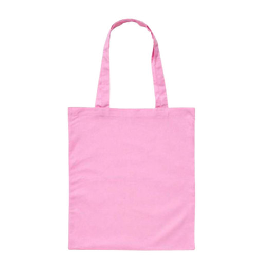 Pink Cotton Canvas Shopper Tote Bags - FROM $4.50 each