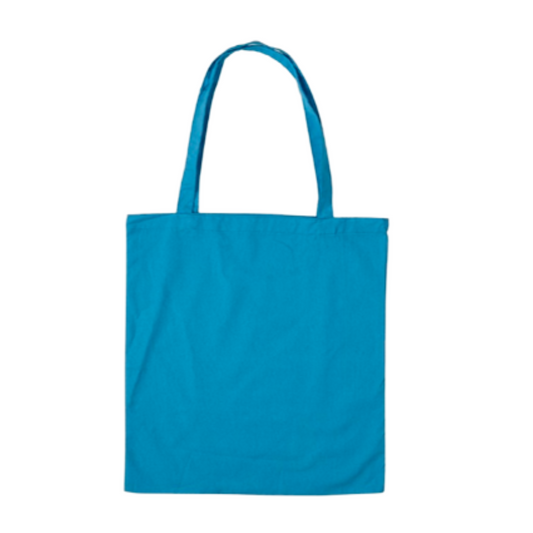 Blue Cotton Canvas Shopper Tote Bags - FROM $4.50 each