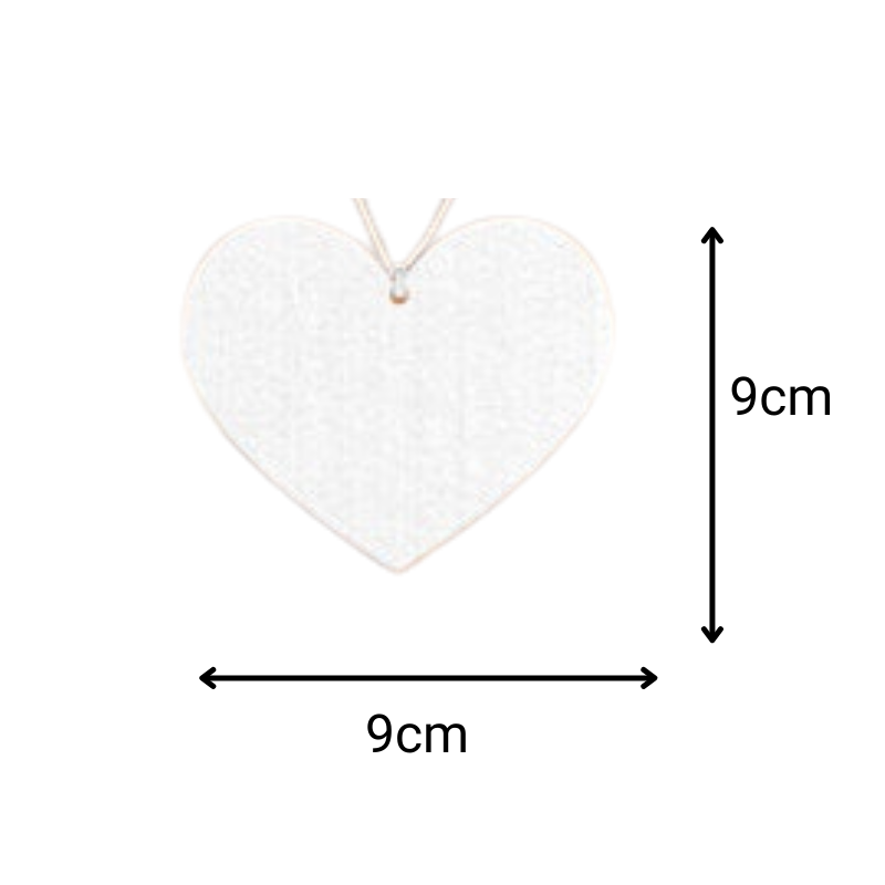 Air Fresheners - Large Heart 9cm - From $1.50 each