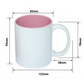 11oz Mugs with Pink Handle & Inner - FROM $3 each