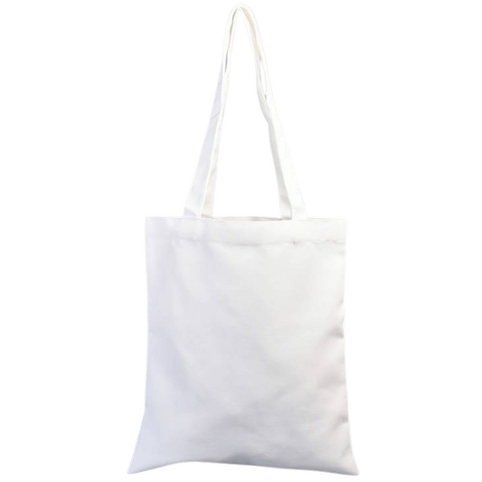 White Cotton Canvas Shopper Tote Bags - FROM $4.50 each